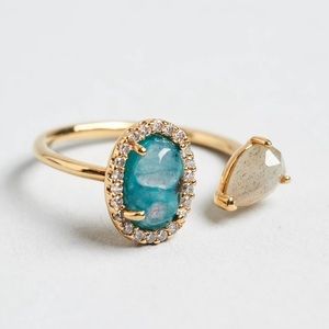 Tai jewelry adjustable gold ring